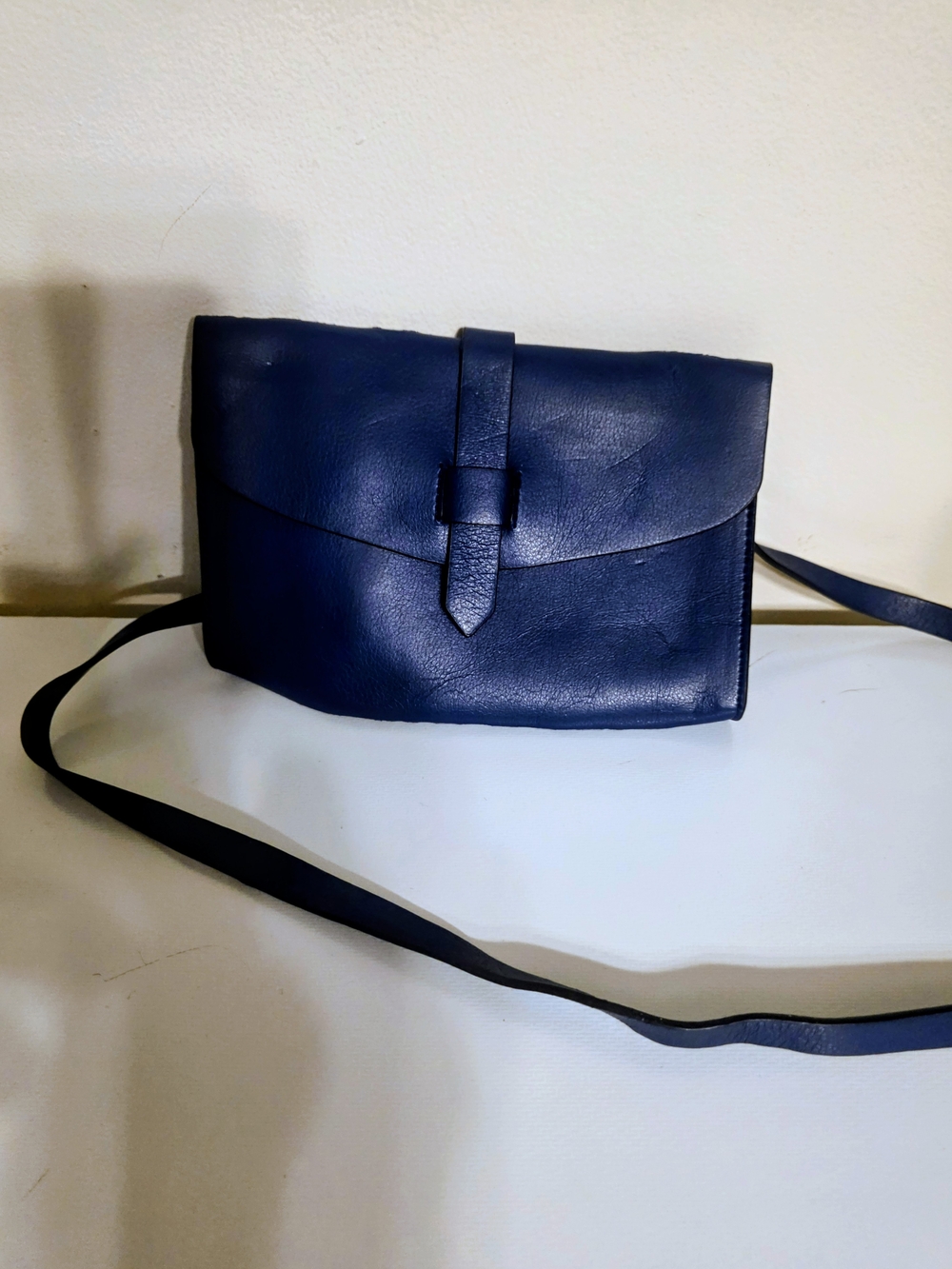 GAP Navy Leather Crossbody Purse